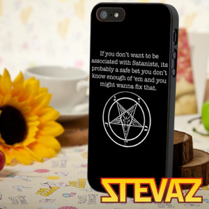 Pentagram baphomet quotes Case for iPhone 4/4s, Iphone 5, Samsung ...