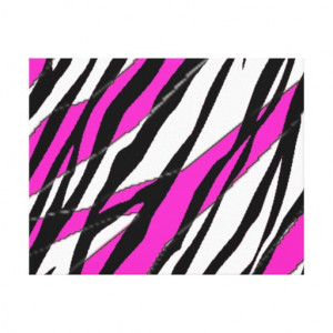 zebra_stripe_and_neon_pink_abstract_stripes_canvas ...