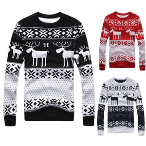 christmas jumper pattern reindeer