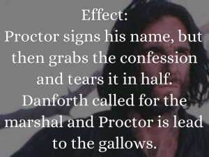 Cause: Danforth pushing John to sign his testimony and confess to ...