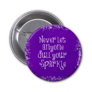 Purple Girly Inspirational Sparkle Quote Pins
