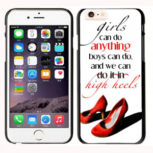 Girls can do anything in high heels Life Quote Pattern Hard Plastic ...