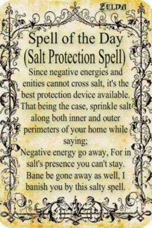 Salt protection spell