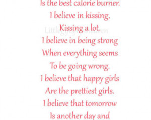 believe in pink- Audrey Hepburn quote, pink print quote, pink wall ...