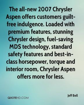 ... best-in-class horsepower, torque and interior room, Chrysler Aspen