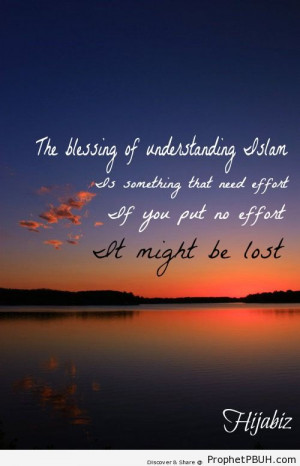 ... blessings of understanding Islam... - Islamic Quotes, Hadiths, Duas
