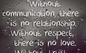 relationship without # respect there is no # love without # trust ...