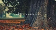 Broken promises quotes outdoors tree life sad More