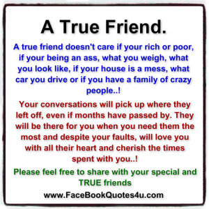 true friend a true friend doesn t care if your rich or poor if your ...