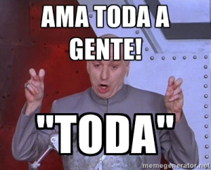 Dr. Evil Air Quotes - Ama toda a gente! 