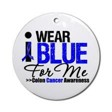 Colon cancer ribbon png | Colon Cancer Awareness Blue Ribbon Ornaments ...