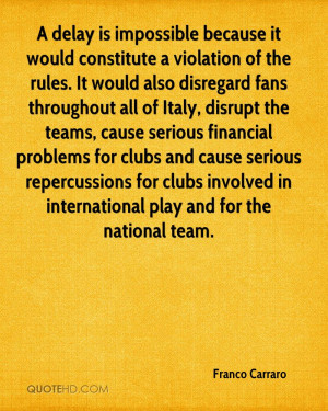 ... repercussions for clubs involved in international play and for the
