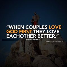 of earthly relationships; divorce. Love God together; it's Biblical ...