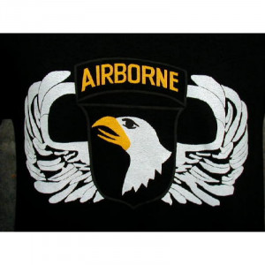 Home > Army T-shirt Black 101st Airborne, Large Logo