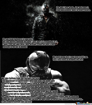 Just Some Bane Quotes #1 (If You Want More Quotes From Some Characters ...