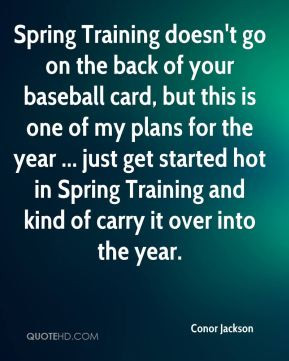 Spring Training doesn't go on the back of your baseball card, but this ...