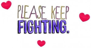 to cancer patients or those fighting other health battles) quote ...
