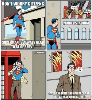 superman hates the yankees