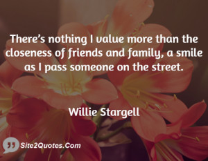 There’s nothing I value more than the closeness of friends and ...
