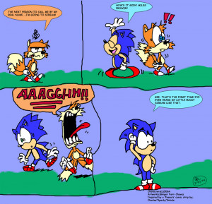 Sonic and Tails Comic by spongefox