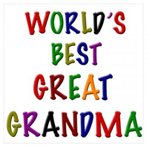 World's best great grandma