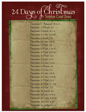 Count Down of Scriptures from the Bible & Book of Mormon: