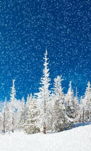 Christmas Wallpaper Snow Falling