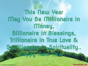 This New Year, May You Be Millionaire in Money...