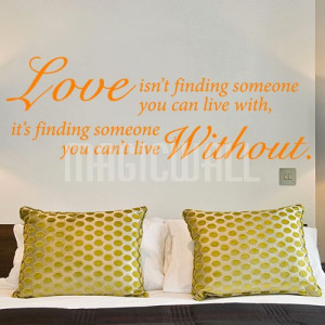 Home » Love - Cannot Live Without You - Wall Quotes - Wall Decals ...