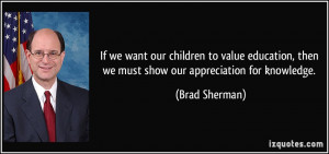 If we want our children to value education, then we must show our ...