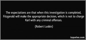 ... is not to charge Karl with any criminal offenses. - Robert Luskin