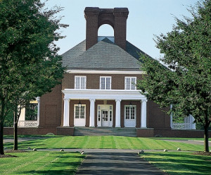 Classic architectural detailing of the guest house