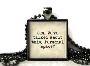 ... Castiel Destiel fandom quote resin necklace or key chain fandom