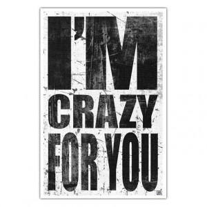 Music Lyric Art Print - Madonna- 80s - I'm Crazy For You----11 X 17 ...