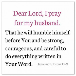 Prayer for my husband...