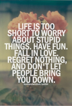 ... day you will get the surprise of your life that its coming to an end