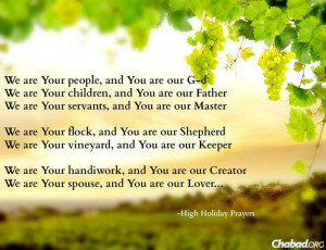 Chabad.org: Yom Kippur inspiration from the High Holiday prayers