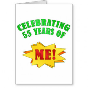 Funny Attitude 55th Birthday Gifts Greeting Card