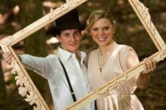 lesbian butch femme wedding photography - it's the top hat! More