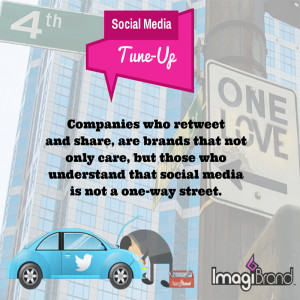 Social Media is not a one way street