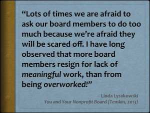 Wednesday Wisdom: Nonprofit boards WANT meaningful, challenging work