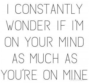 wonder all the time if.....