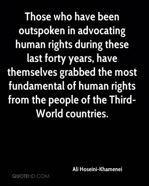 Those who have been outspoken in advocating human rights during these ...