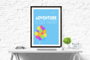 Pixar Up Printable Art Children's Quote “Adventure Is Out There ...