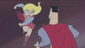 ... grounding and stop her. It sends Wonder Girl and Batgirl diving for