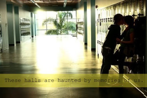 These Halls Are Haunted by Memories of us ~ Break Up Quote