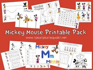 Free Mickey Mouse and Friends printables for tots, preschoolers and ...