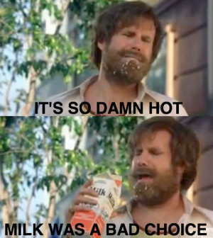 ... SO DAMN HOT, MILK WAS A BAD CHOICEAwesome Quotes, Damn Hot, Bad Choice