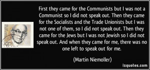 More Martin Niemoller Quotes