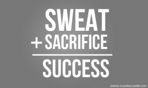 + sacrifice = success. Need 3 people who are ready to find success ...